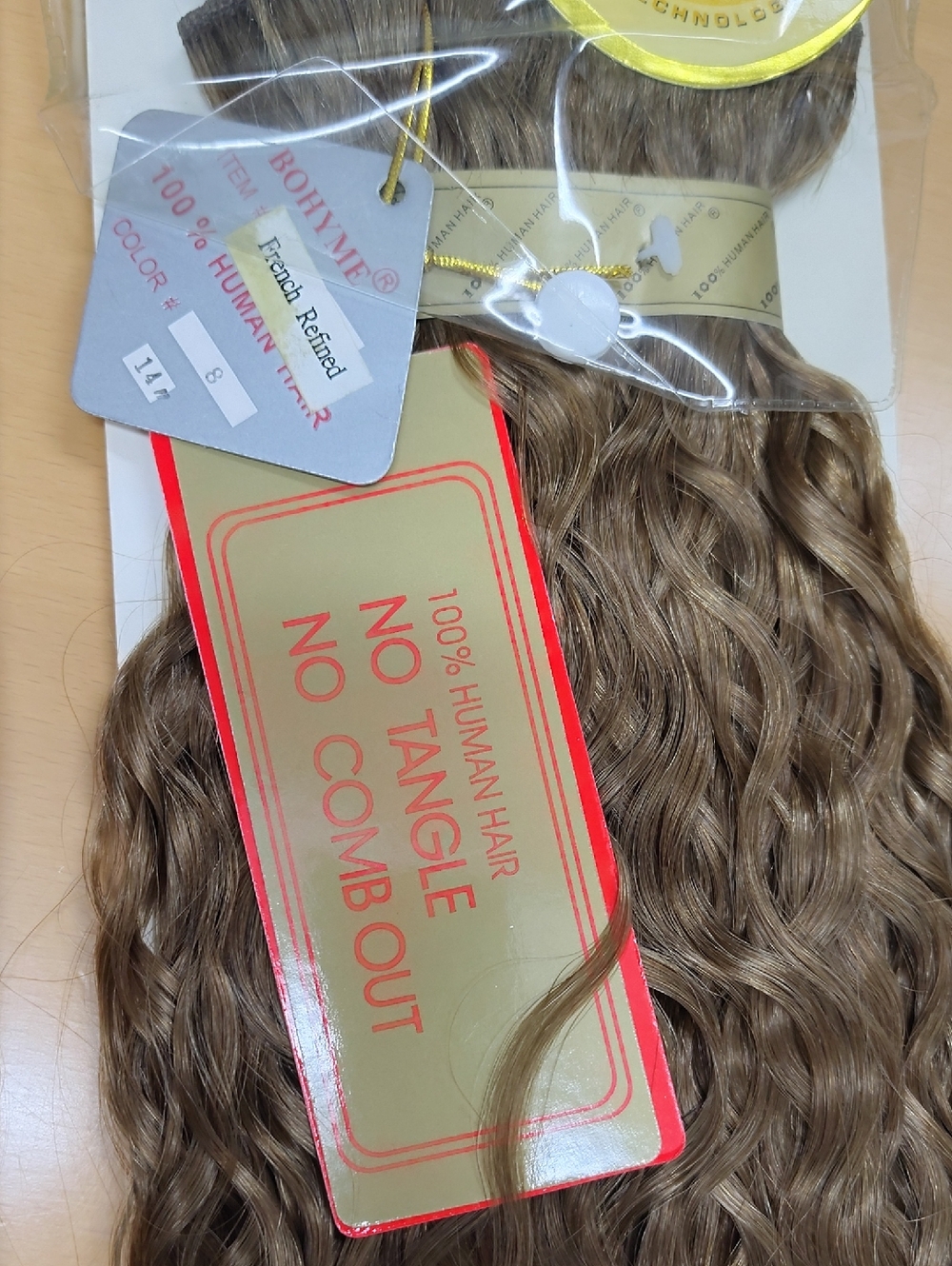 bohme Gold Blonde Wavy Hair Extensions - Picture 3 of 3